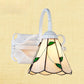 Frendorf | Retro-Stil Kuppel Wandlicht Leuchte Buntglas 1 Licht Abwärtsbeleuchtung Wandmontage Leuchte in Beige/Blau/Blau-Weiß/Weiß