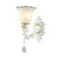 Frendorf | Opal Glass Flower Wandlamp Licht Traditioneel 1/2 Lichten Woonkamer Wandlamp Fitting in Wit