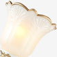 Frendorf | Opal Glass Flower Wandlamp Licht Traditioneel 1/2 Lichten Woonkamer Wandlamp Fitting in Wit
