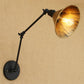 Frendorf | Swing Arm Schlafzimmer Wandleuchte Vintage Stil Metallic 1 Kopf Alter Messing Wandlampe mit Kegel-Schirm