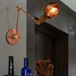 Frendorf | Wrought Iron Rost Wandverlichting met Koepelvormige Schaduw 1 Hoofds Boerderij Binnen Verstelbare Wandlamp