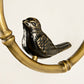 Frendorf | 1 Licht Wandlamp Country Cone Stoffen Wandlamp in Wit met Messing Metalen Achterplaat