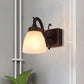 Frendorf | Koperen Koepel Wandlamp Traditionele Opal Glass 1/2/3 Lichten Badkamer Muur Gemonteerde Vanity Licht