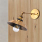 Frendorf | Rotatable Barn/Kegel Shade Wandlamp Industriele Stijl Metaal 1 Kop Wandverlichting Fixture in Messing voor Keuken