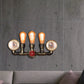 Frendorf | Antieke Messing Pijp Wandlamp Rustiek Stijlvol 3 Koppen Smeedijzeren Wandlamp Fixture met Manometer en Ventiel Deco