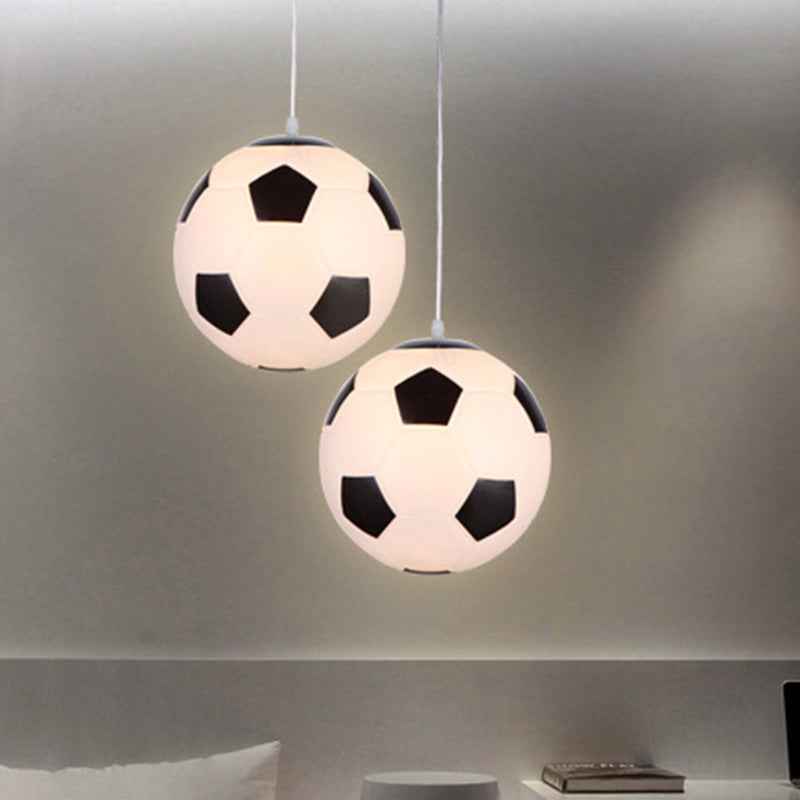 1 Licht Fußball Deckenpendelleuchte Kinder Metall Hängelampe für das Kinderzimmer