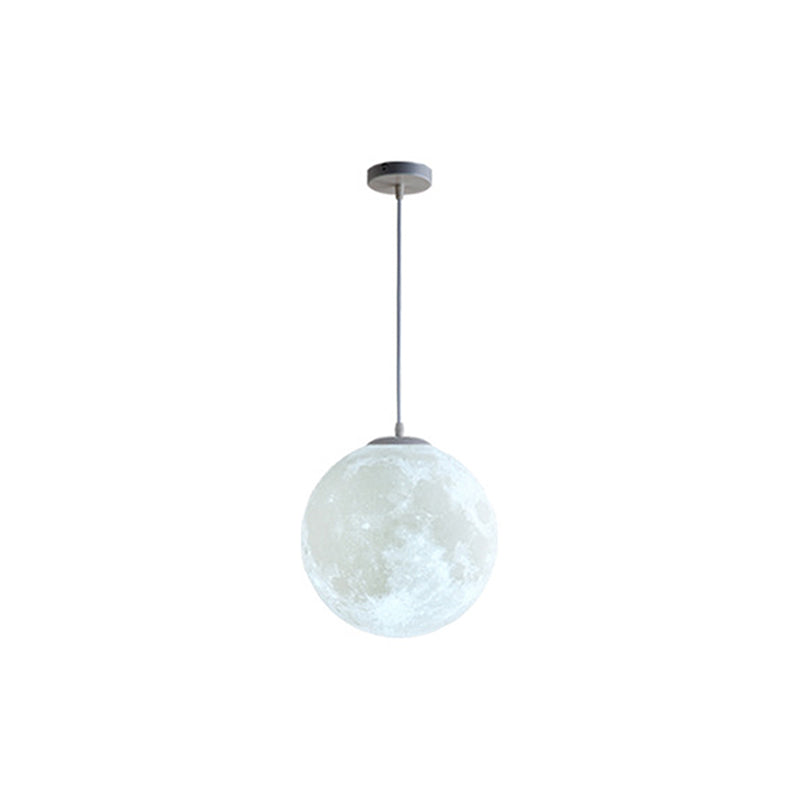 1 Licht Mond Hängelampen Einfachheit Nordischer Stil Kunststoff Decken Pendelleuchte für Schlafzimmer