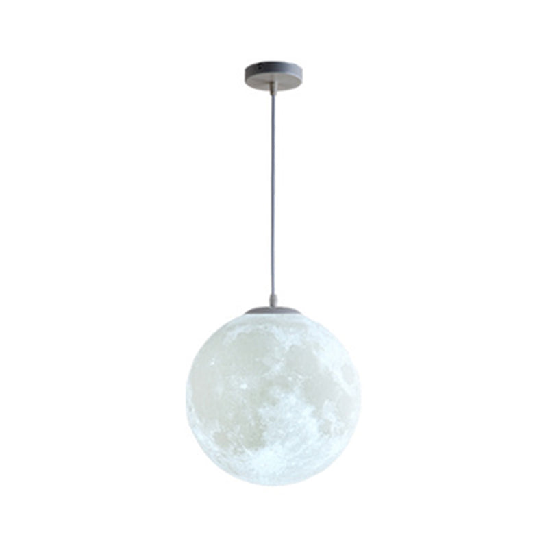 1 Licht Mond Hängelampen Einfachheit Nordischer Stil Kunststoff Decken Pendelleuchte für Schlafzimmer