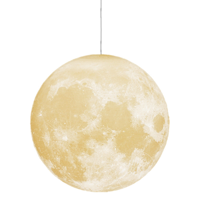 1 Licht Mond Hängelampen Einfachheit Nordischer Stil Kunststoff Decken Pendelleuchte für Schlafzimmer