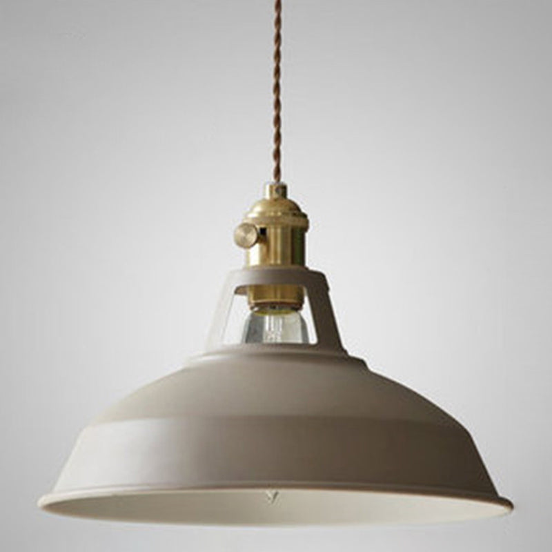 Industrielle Retro Hängelampe Metall 1-Licht | Vintage Hängelampe Für Restaurant & Esszimmer | E27 LED geeignet