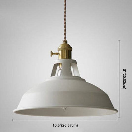 Industrielle Retro Hängelampe Metall 1-Licht | Vintage Hängelampe Für Restaurant & Esszimmer | E27 LED geeignet
