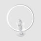 Frendorf | Art Ring Wandleuchte mit kleinem Engel Metallharz Wandlampe für Schlafzimmer Spiegel Badezimmer