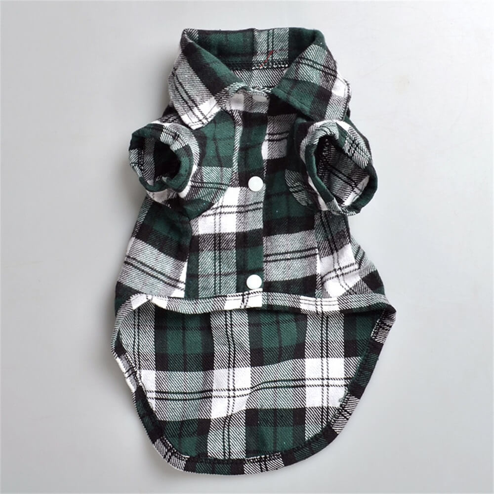 Klassisches Karomuster Welpen Shirt - Gemütlich und Stilvoll für Jeden Anlass