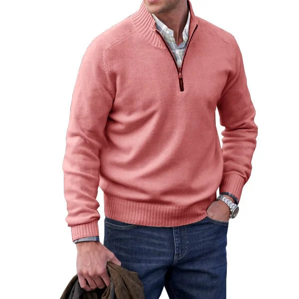 Frendorf | Herren  Basic Pullover mit Reißverschluss