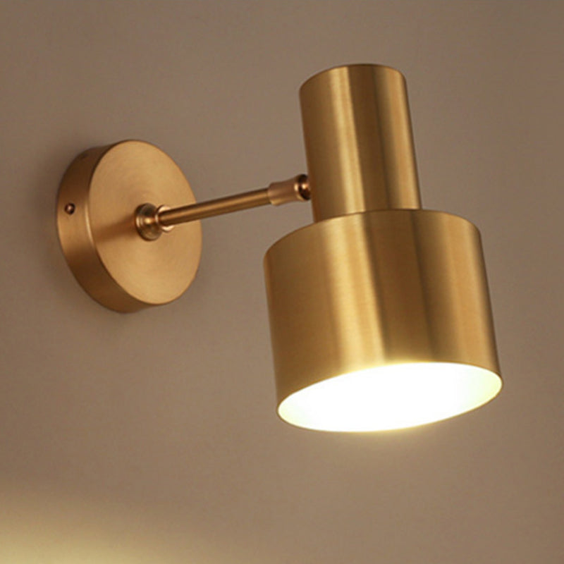 Frendorf | Mid-Century Home Wandverlichting 1 Kop Downlighting Metalen Kooi Wandlampen in Goud