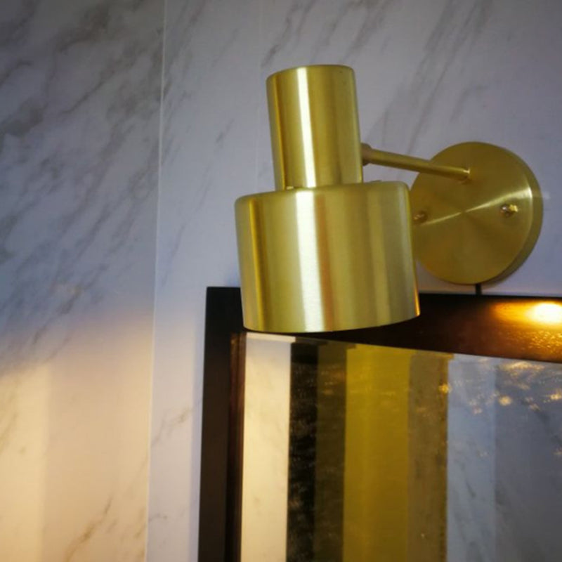 Frendorf | Mid-Century Home Wandverlichting 1 Kop Downlighting Metalen Kooi Wandlampen in Goud