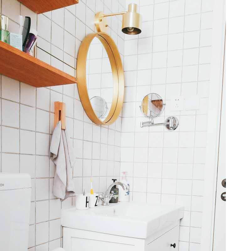 Frendorf | Mid-Century Home Wandverlichting 1 Kop Downlighting Metalen Kooi Wandlampen in Goud