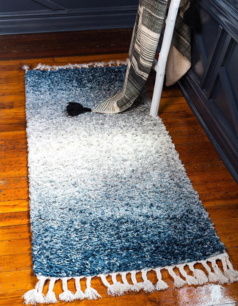 Frendorf | Velviona Gradient Shaggy Teppich | Weicher Hochflorteppich | Modernes Farbverlauf-Design