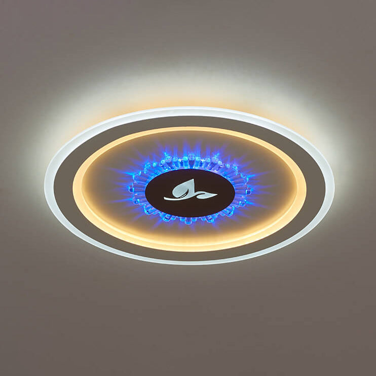Frendorf | Lumivolt Astra LED Deckenleuchte | Modernes Acryl-Design | Farbwechsel | Dimmbar mit Fernbedienung