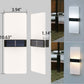 Frendorf | LumaZen Solar LED-Wandlampe | Wetterfest | Solarbetriebene Außenbeleuchtung | Garten- & Terrassen-Deko
