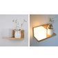 Frendorf | ZenSquare Wandlampe | Japanisches Minimalistisches Design | Holz & Glas | 1-Licht