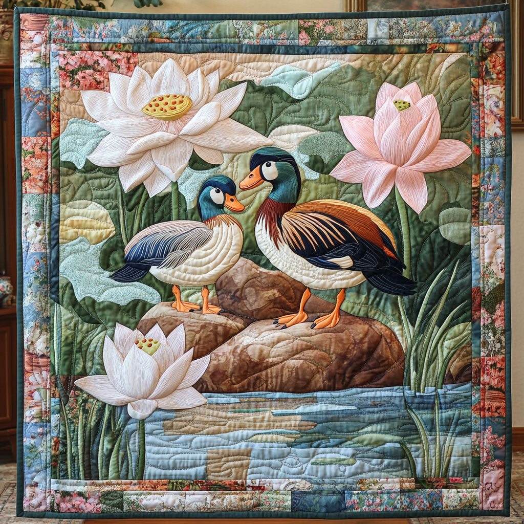 Lotus Mandarinente Quilt