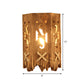 Frendorf | Holz Zylinder Schirm Wandlampe Landhausstil 1 Kopf Braune Wandleuchte für Restaurant
