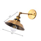 Frendorf | Rotatable Barn/Kegel Shade Wandlamp Industriele Stijl Metaal 1 Kop Wandverlichting Fixture in Messing voor Keuken