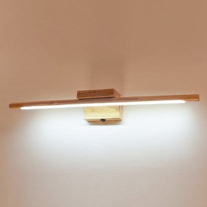 Frendorf | Holz LED Wandmontierte Beleuchtung Einfachheit Residenz Wandlampe Leuchten für Badezimmer
