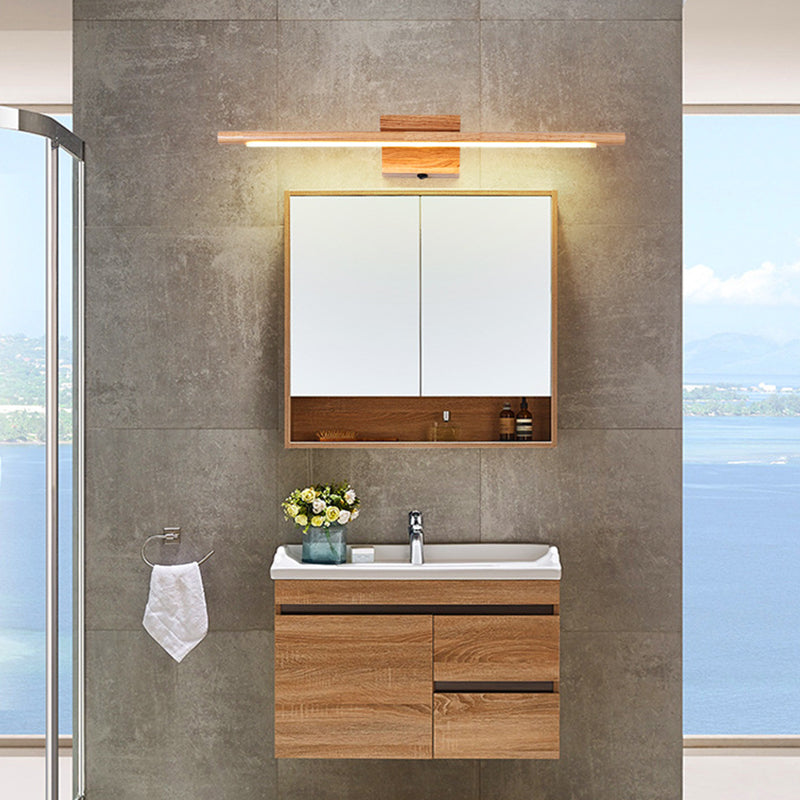 Frendorf | Holz LED Wandmontierte Beleuchtung Einfachheit Residenz Wandlampe Leuchten für Badezimmer