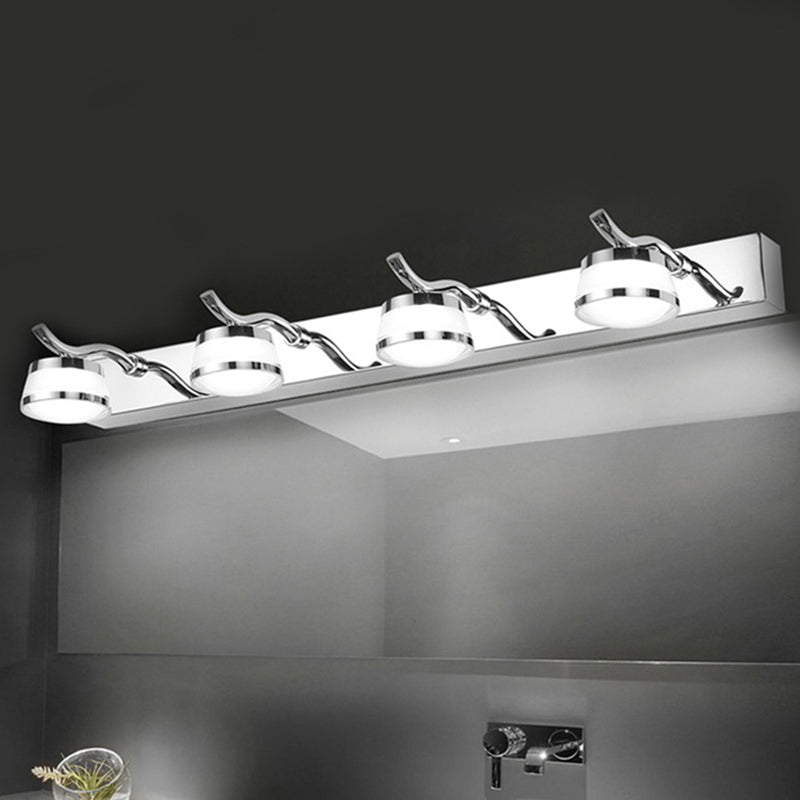 Frendorf | Moderne LED Kristal Make-Up Spiegelverlichting RVS Badkamer Make-Up Wandlampen