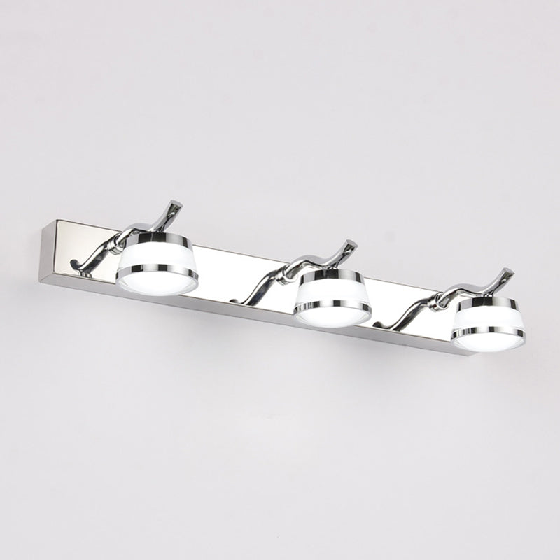 Frendorf | Moderne LED Kristal Make-Up Spiegelverlichting RVS Badkamer Make-Up Wandlampen