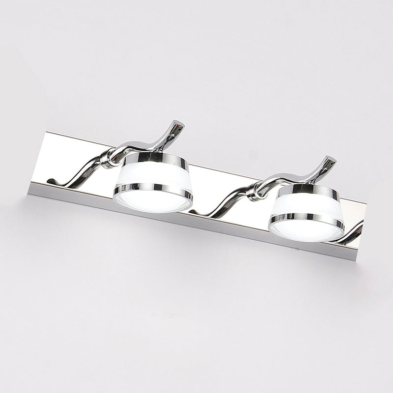 Frendorf | Moderne LED Kristal Make-Up Spiegelverlichting RVS Badkamer Make-Up Wandlampen