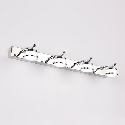 Frendorf | Moderne LED Kristal Make-Up Spiegelverlichting RVS Badkamer Make-Up Wandlampen