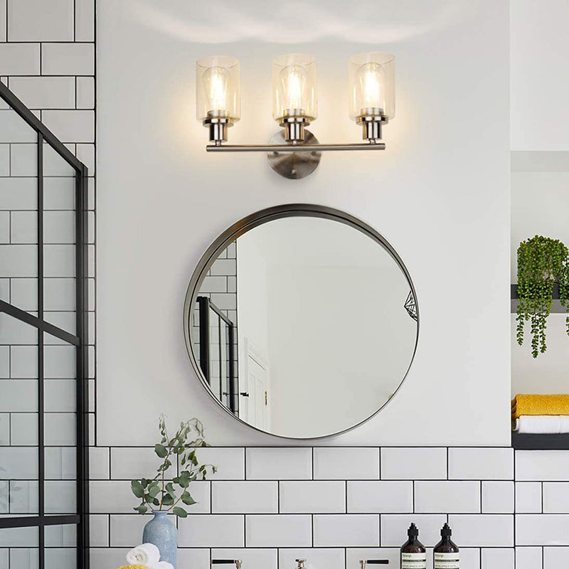 Frendorf | 3 Lichter Industrielle Vanity Spiegel Lichter Auf- und Abwärtsbeleuchtung Wandlicht Sconces für das Badezimmer