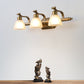 Frendorf | Amerikaanse LED Bad Vanity Verlichting Messing Badkamer Verlichting voor Makeup in Matte Glazen Schaduw