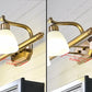 Frendorf | Amerikaanse LED Bad Vanity Verlichting Messing Badkamer Verlichting voor Makeup in Matte Glazen Schaduw