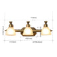 Frendorf | Amerikaanse LED Bad Vanity Verlichting Messing Badkamer Verlichting voor Makeup in Matte Glazen Schaduw