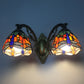 Tiffany Vanity Lampe 2 Lichter Dragonfly Vanity Wandleuchte mit Multi-Farben für Spiegelschrank