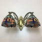 Tiffany Vanity Lampe 2 Lichter Dragonfly Vanity Wandleuchte mit Multi-Farben für Spiegelschrank