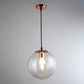 1 Licht Runde Hängende Deckenleuchten Industrie Stil Glas Hängende Licht Armaturen für Restaurant