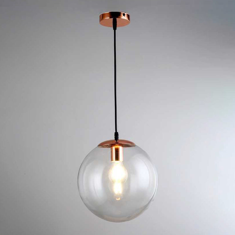 1 Licht Runde Hängende Deckenleuchten Industrie Stil Glas Hängende Licht Armaturen für Restaurant