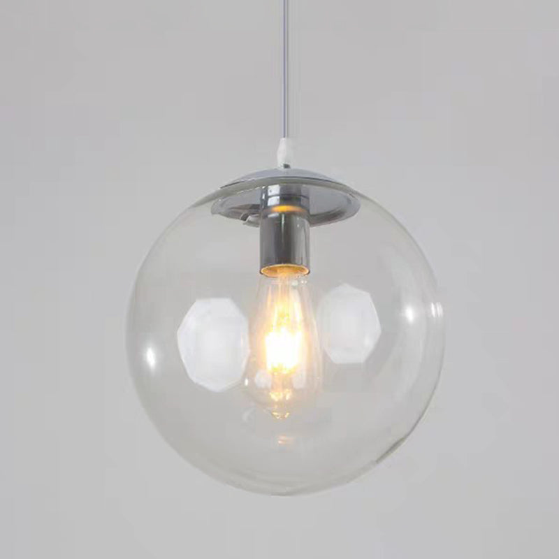 1 Licht Runde Hängende Deckenleuchten Industrie Stil Glas Hängende Licht Armaturen für Restaurant