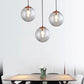 1 Licht Runde Hängende Deckenleuchten Industrie Stil Glas Hängende Licht Armaturen für Restaurant