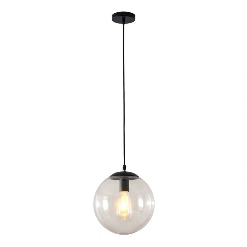 1 Licht Runde Hängende Deckenleuchten Industrie Stil Glas Hängende Licht Armaturen für Restaurant