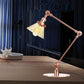 Kegel Klar/Amber Glas Tischlampe Lager Stilvolle 1 Licht Schwarz/Messing Tischbeleuchtung für das Arbeitszimmer