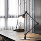 Kegel Klar/Amber Glas Tischlampe Lager Stilvolle 1 Licht Schwarz/Messing Tischbeleuchtung für das Arbeitszimmer