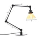Kegel Klar/Amber Glas Tischlampe Lager Stilvolle 1 Licht Schwarz/Messing Tischbeleuchtung für das Arbeitszimmer