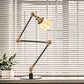 Kegel Klar/Amber Glas Tischlampe Lager Stilvolle 1 Licht Schwarz/Messing Tischbeleuchtung für das Arbeitszimmer