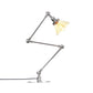 Kegel Klar/Amber Glas Tischlampe Lager Stilvolle 1 Licht Schwarz/Messing Tischbeleuchtung für das Arbeitszimmer